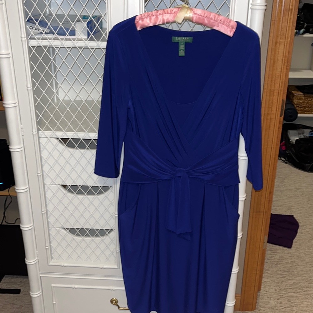 Ralph Lauren dress .. Gorgeous color and dress ! Flattering on the figure !
